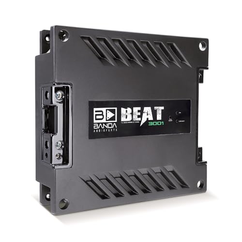 Image of Banda Audiopart BEAT 3001 Car Amplifier 3000W RMS Monoblock Class D 1 Ohm Full-Range Car Audio Amp, Mono Block Amplifier for Subwoofers, Sub Amp, Bass Amplifier & Car Stereo Systems, MID BASS