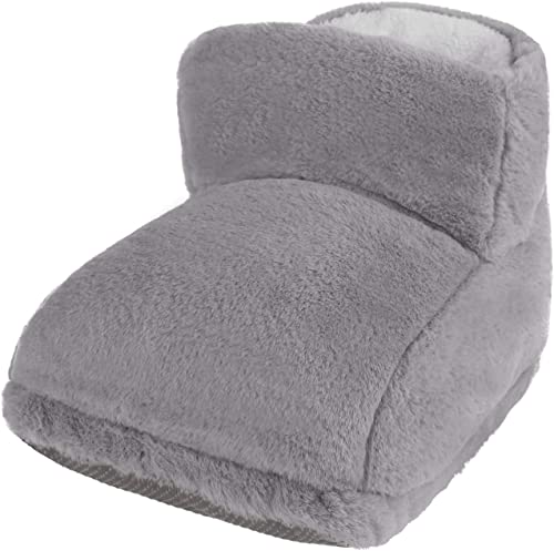 Heated Feet Warmer USB Rechargeable Cushion Plush Foot Heater Electric Heating Pad Winter Office Heating Shoes Insole Heater Dormitory Night's Sleep Heat Therapy Heated Massage Foot Warmer Slippers