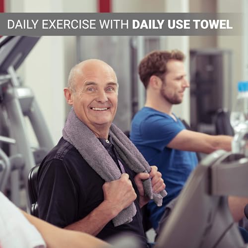 SweetNeedle 6 Piece Towel Set - 2 Bath Towels, 2 Hand Towels and 2 Washcloths Cotton Daily Use Hotel Spa Quality Soft Highly Absorbent Quick Dry Light Weight (Charcoal Grey)