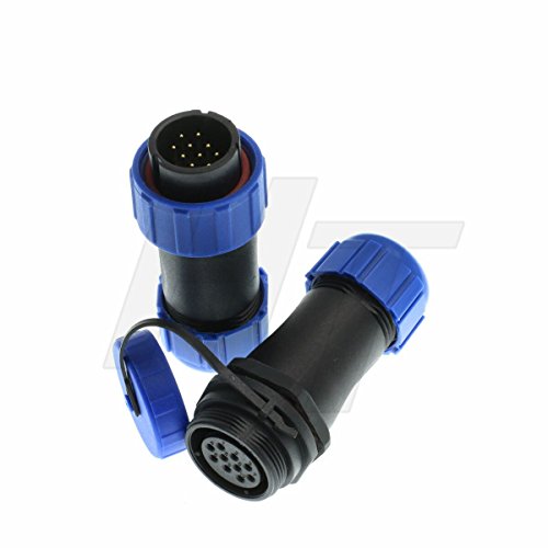 HangTon HE21 10 Pin conector impermeable macho hembra cable montaje enchufe zócalo, aviación de potencia circular desconexión rápida conector roscado