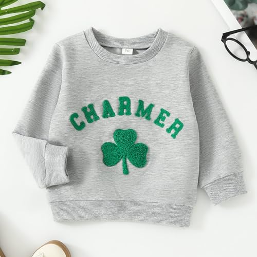 Boy's Fleece Sweatshirts Toddler Boys Girls Long Sleeve St.Patric.k's Day T Shirt Pullover with Lightweight3