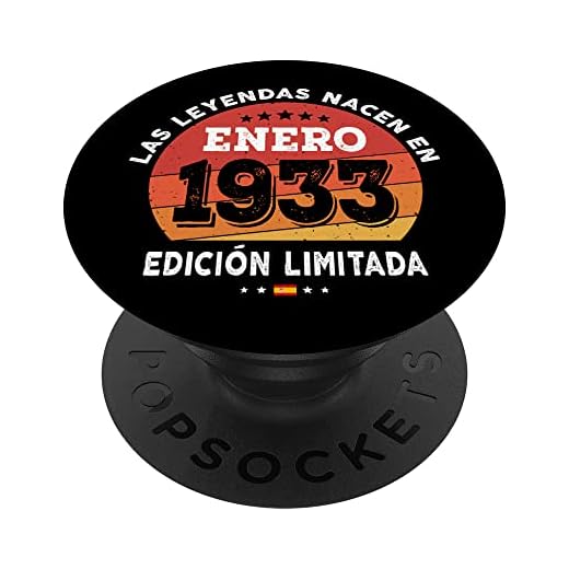 Las Leyendas nacen en Enero de 1933 - Regalo de 89 años PopSockets PopGrip Intercambiable