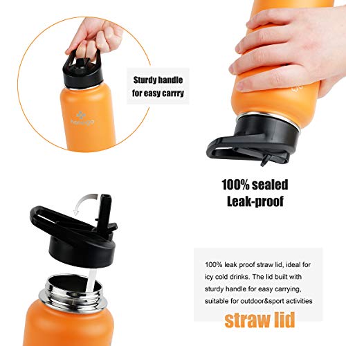 honogo Hydro Bottle Termo Deportivo Térmico 32 oz Acero Inoxidable Doble Pared Naranja miniatura 6
