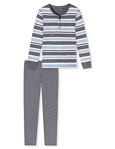 Schiesser-Damen-Essentials-Anzug-Lang-Zweiteiliger-Schlafanzug