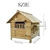 Dog-HouseDog-Houses-for-Large-Dogs-OutsideOutdoor-Dog-HouseWaterproof-and-Moisture-Proof-Wooden-ShelterVarious-Specifications-Available-Color-E1-Door-2-Windows-2-Visors-Size-XX-Large Waterproof Ventilate Dog House