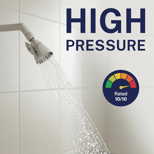Image of HammerHead Showers SOLID METAL 2 Inch High Pressure Shower Heads BRUSHED NICKEL - California Compliant 1.75 GPM Low Flow Rate - High Flow Shower Head with ADJUSTABLE SPRAY PATTERN - Fixed Shower Head