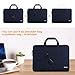 MOSISO Laptop Shoulder Bag Compatible with MacBook Air/Pro,13-13.3 inch Notebook,Compatible with MacBook Pro 14 inch M5 M4 M3 M2 M1 2026-2021,Polyester Flapover Briefcase Sleeve Case, Navy Blue