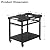 LS'BABQ Grill Stand for Ninja Woodfire Outdoor Smoker Pizza Oven Accessories, Foldable Cart Table With Wheels for Ninja XSKUNSTAND OG700 OG800 OG900 OO101 Series, Black