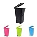 Produktbild Milopon Mini Desktop Mülleimer Abfalleimer Papierkorb Dustbin mit Deckel Kleine Haushalt Büro saubere Mülleimer Speicherfässer (Schwarz)