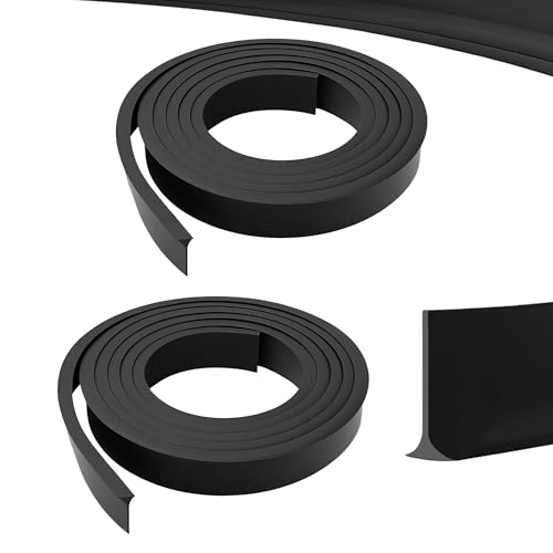 Storm Door Botton Sweep Weatherstrip Replacement for Andersen 43.6 Inch T-Shaped Door Seal Compatible with Pull-Down Storm Door Bottom Seal Blocks Wind Rain Dust & Drafts Easy to Trim 2pcs