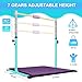 JOYSFIT Adjustable Gymnastics Bar for Kids with Mat - Sturdy Kip Bar with Rings, Horizontal Bar for Home Training, 3'-5' Height, Ages 3-15, 250 LBS Capacity, Easy Assembly.