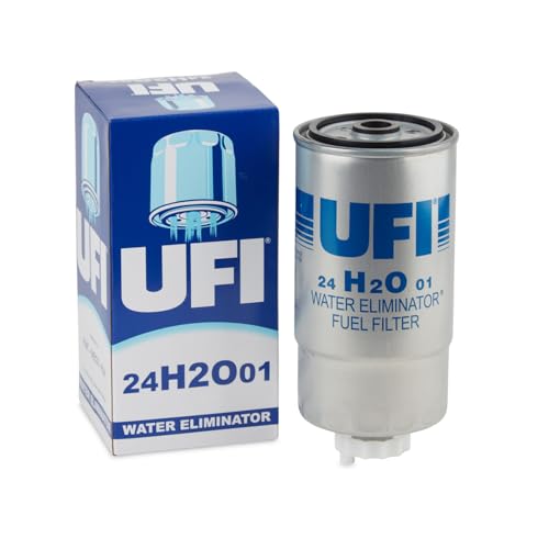 UFI Filters, Filtro Gasolio 24.H2O.01, Filtro Carburante per Ricambio, Adatto a Auto, Applicabile su Diversi Modelli come Irisbus, Iveco e Jeep