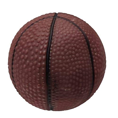 Image of Combo of 3 Natural Rubber I Vinyl Squeaky Toy I for Small Puppy /Dogs - 1 Basket Ball + 1 Foot Ball + 1 Puppy Face Ball (Color May Vary) (Combo-E)