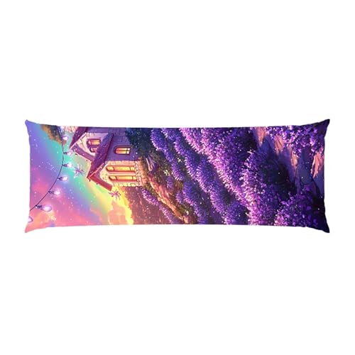 Almohada Corporal 50x150cm Larga cojin Castillo - Almohada Embarazada - Almohadas Corporal para Dormir de Lado Extra Larga, Soporte Integral para Espalda y Caderas Terciopelo Funda Cojin m-112