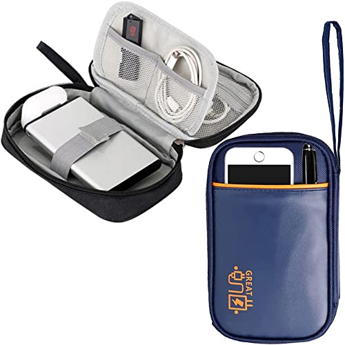 Electronics Travel Organizer, Electronic Accessories Bag, Digital Gadget Organizer Case, Travel Cable Organizer bag Waterproof Portable Electronic Organizer, External Hard Drive Portable Carrying Case