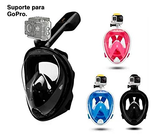Mascara Mergulho Snorkeling Free Breath Revolutionary Gopro (ROSA)