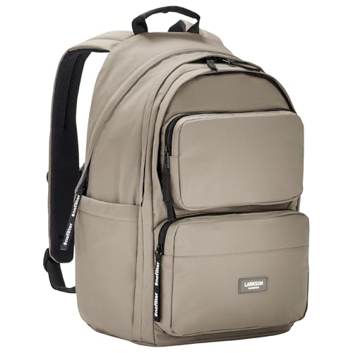 LARKSON Schulrucksack Mädchen & Jungen Teenager Grau - No 3 Advanced -...