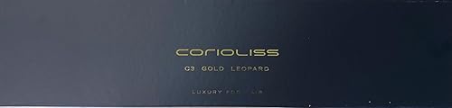 Miniatura 8 de Corioliss C3 Plancha plana profesional para el cabello, placas de titanio, control de temperatura, mujeres (leopardo dorado suave al tacto)
