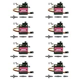 8 Stück MG90S 9G Mikro-Servomotor-Metallgetriebe-Kit, Mini-Servos für RC-Roboter, Autos, Boote, Hubschrauber, Flugzeuge, Arduino-Projekt-Servomotoren zur Steuerung