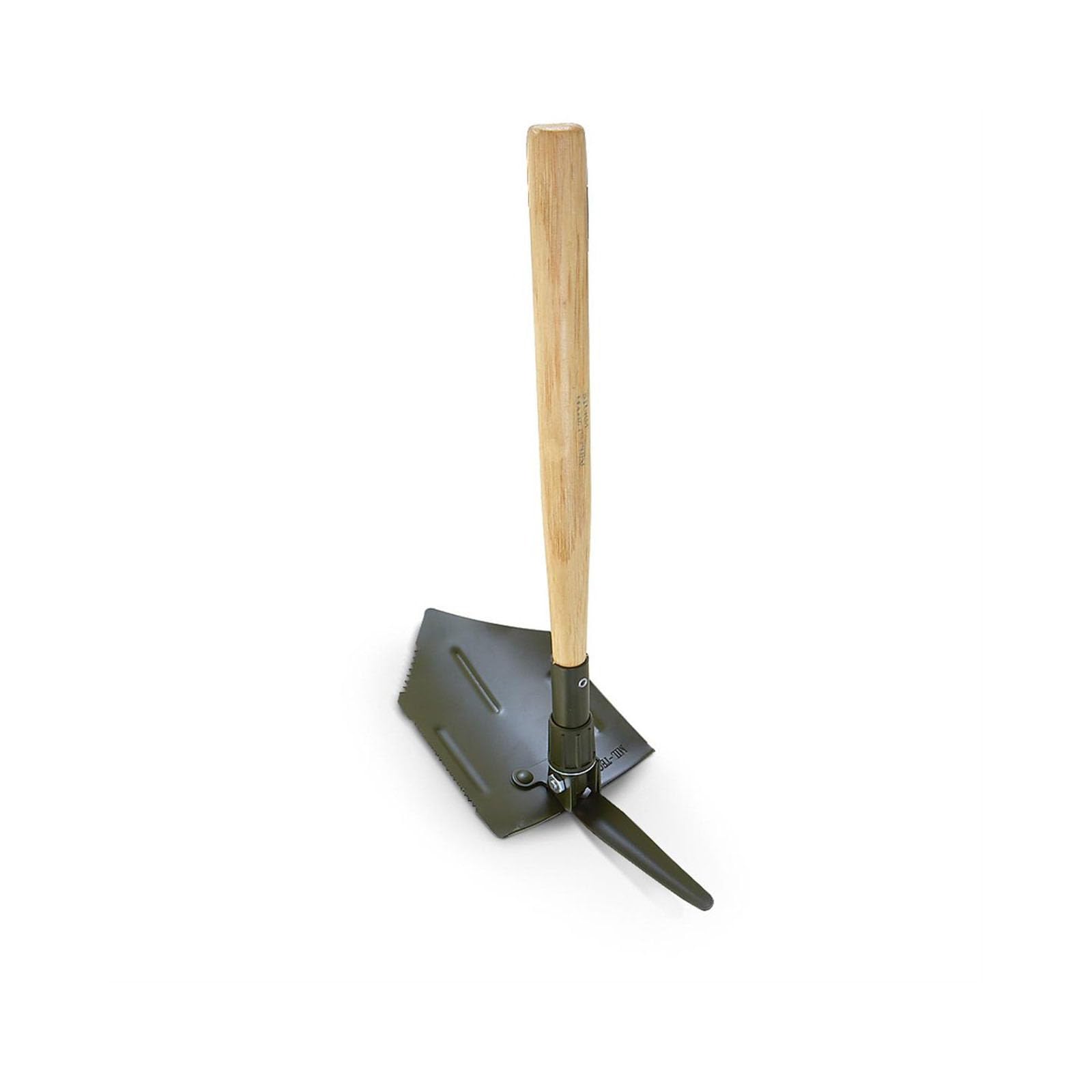 Mil-TecGerman Style Robust Heavy-Duty Steel Folding Shovel with Hoe and Shovel Blade for Digging | Compact Storage and Easy Transportation | Great for Outdoor Activities, Camping, Hiking (15523100)