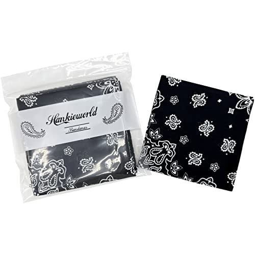 Image of Single Pack Bandanas 60s Premium Cotton Soft Thin Handfeel Large Handkerchief for Men and Women