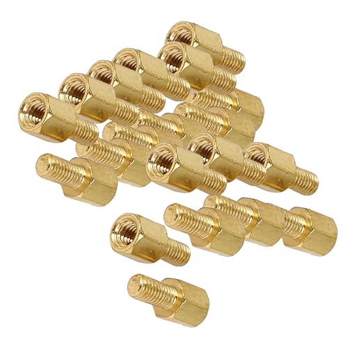 Uxcell A15042300UX0058 M3 X 5Mm + 6Mm Motherboard Standoffs Male To Female Thread Brass Hexagon Hex Standoff Spacer Screws thumb #3