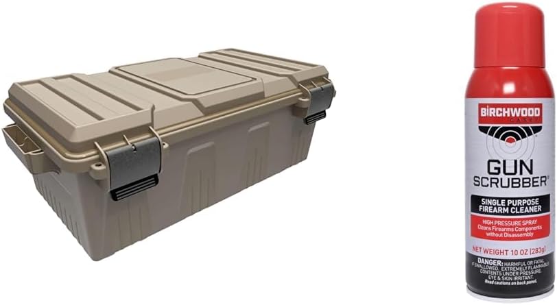 MTM Divided Ammo Crate Utility Box & Sheffield 12629 Field Box, Ammo Storage Can and Water Resistant Can, Bullet Case