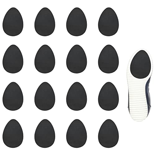 Lot de 16 coussinets de semelle antidérapants, semelles antidérapantes, autocollants pour chaussures et talons hauts, semelle antidérapante, protection de la semelle pour hommes et femmes (noir) Cover