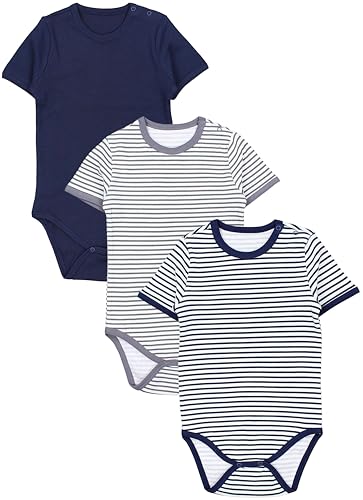 TupTam Baby Body Kurzarm – 3er Set aus 100% Baumwolle bis Größe 134,...