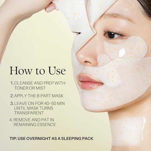 Image of d'alba Piedmont Signature Vita Capsule Hydrogel Mask 8-Shape 1BOX (4 Sheets) (Pack of 2)