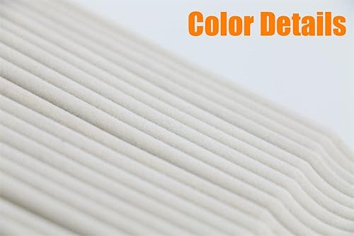 Miniatura 7 de Paquete de 50 + 10 perchas de terciopelo antideslizantes para colgar ropa para ahorrar espacio, perchas de 15 a 20 libras, perchas resistentes de