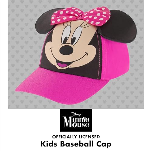Disney Baseball Cap, Minnie Mouse Ears Adjustable Toddler Or Girl Hats for Kids2