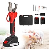 Electric Ear Tag Applicator | Cordless Tagger & Livestock Tagging Tool | Easy & Painless Ear Tag Plier for Cattle,Pigs & Sheep