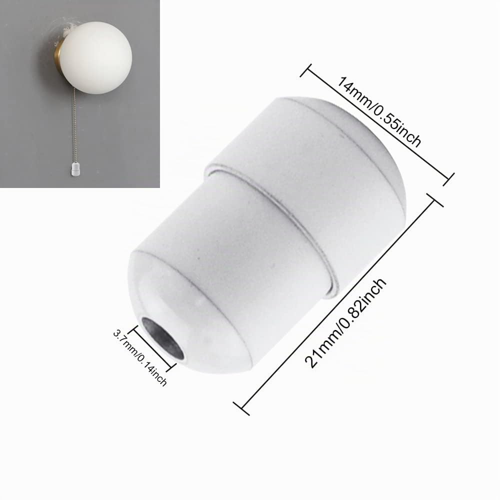 Acorn Twist-Cap - Cadena para interruptor de luz (aluminio)
