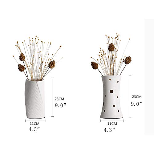 Mdrbb Table Lamp Ceramic Table Lamp,Bedside Lamp Table Lamp,Push Button Switch/Dimmer Switch Two Modes,With Flowers And Without Flowers Nightstand Lamp (Color : Button Switch A Pine Cone Flower) #TOP1