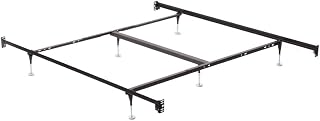 F70002 Bolt-On Bed Frame with Headboard and Footboard Bolt On Brackets Heavy Duty Support Fits Queen/King