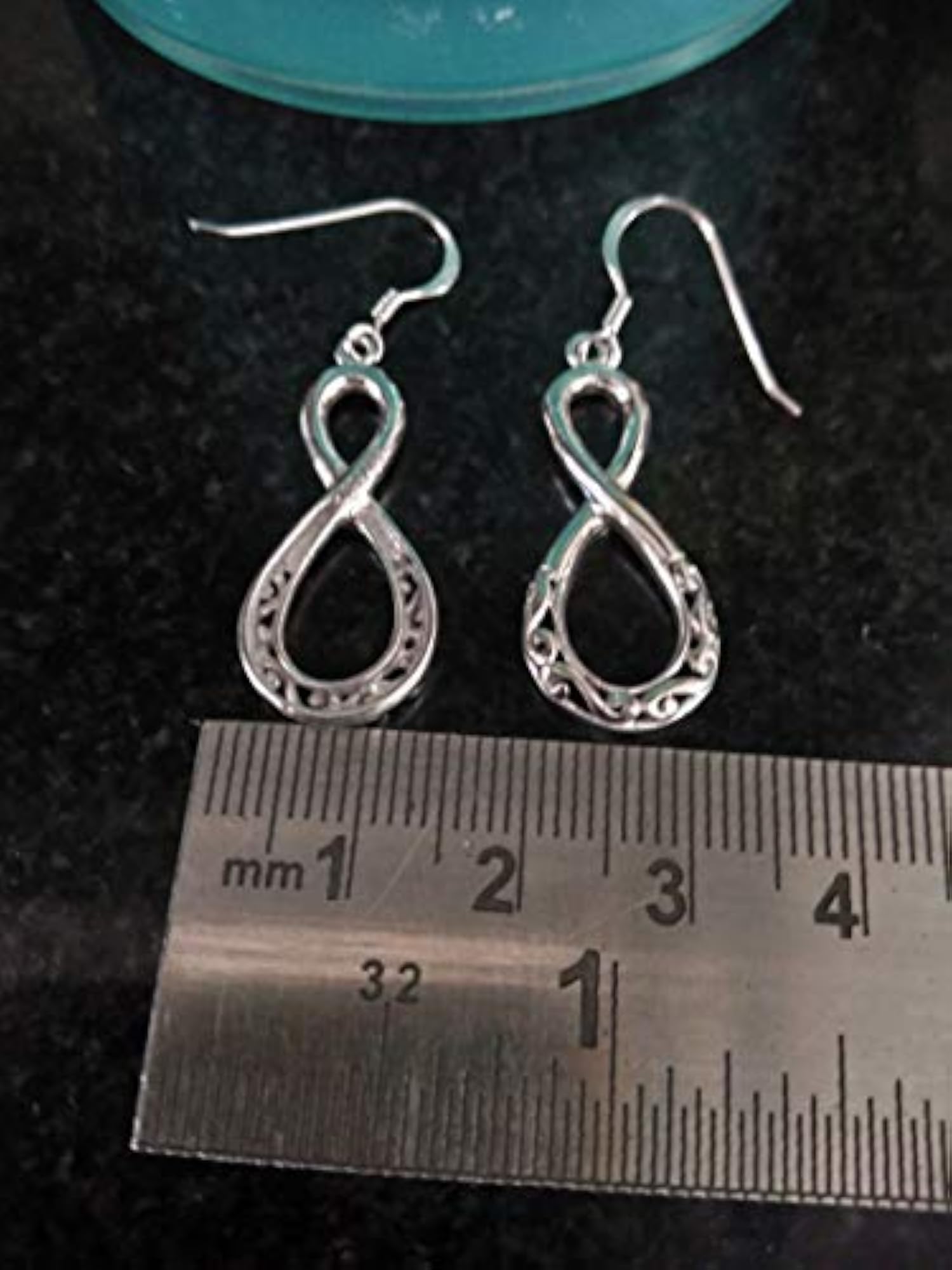 Women's 925 Sterling Silver Infinity Dangle Earrings