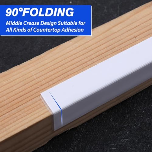 Image of 2 Rolls White & Black Caulk Tape Waterproof Self Adhesive Caulking Sealant Strip with Sealing Tool for Kitchen, Countertop, Bathroom, Sink, Bathtub, Toilet (1.5 inch x 10.5Ft)