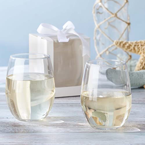Kate Aspen 9 Oz. Stemless Wine Glass (Set Of 12)| Kitchen Drinking Glass Or Diy Party Favor, Wine Glass Set, White Wine Glass Or Red Wine Glass, Modern Stemware #TOP4