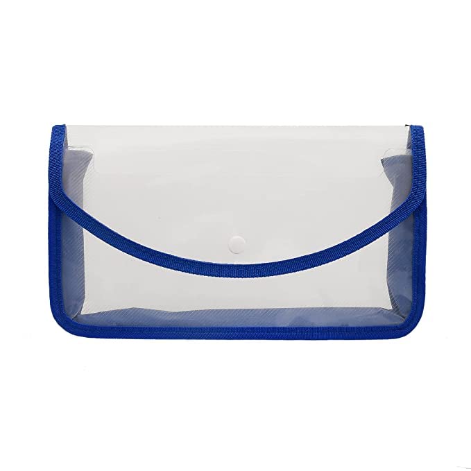 ANG Plastic Flexi Button Bag | Cheque Book Holder | Document Holder | Passbook Holder Cheque Pouch (Pack of 5) 3