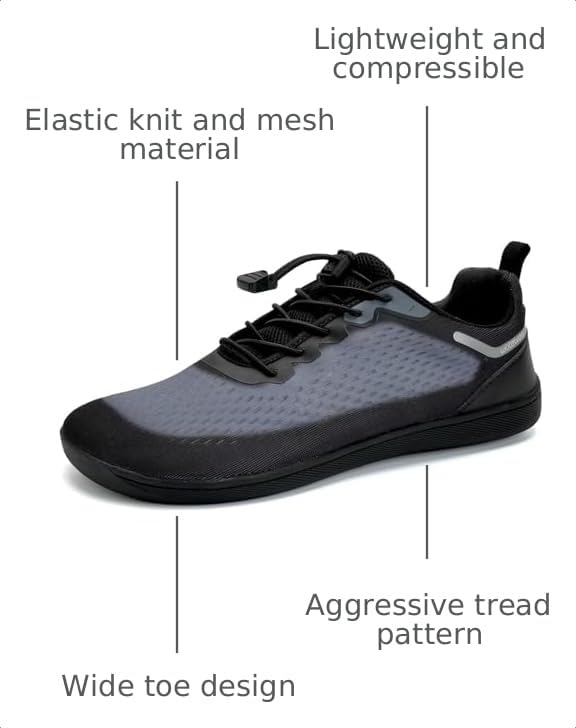 Image of WateLves Wide Diabetic Shoes Mens Womens Water-Beach-Swim-Barefoot Shoes Breathable & Non-Slip & Optimal Relaxation Walking Sneakers