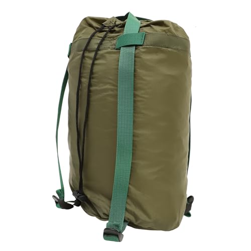 Happyyami Nylon Camping Compression Bag Quilts Compression Sacks Drawstring Stuff Sack for Hiking Random