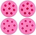 FACAIA 4 Pz Stampo in Silicone 8compartment Blueberry Mulberry A Forma di Muffa del Cioccolato Fai da Te Torta di Cottura Fondente Stampo Fatto A Mano per Decorare Strumenti (Rosa)