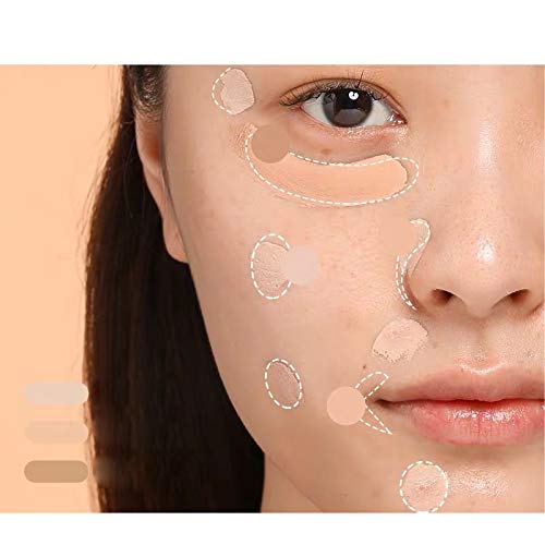 1 Pc Triple Concealer, 3 Colors Precise Mineral Professional Cream Concealer Palette, Lasting And Moisturizing Concealer, Soothing Moisture Full Coverage Concealer Palette, Covering The Pores And Blemishes Of Skin, Concealing Dark Circles And Acne Spots. #TOP5