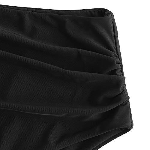 ZAFUL Women High Waisted Bikini Bottoms Ruched Swimsuit Bottom Tummy Control Bathing Suit Bottoms2