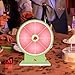 SM SunniMix Tabletop Prize Turntable Roulette Wheel with Pen Party Supplies Compact Tabletop Fortune Wheel for Pub Promotional Activities, Style D