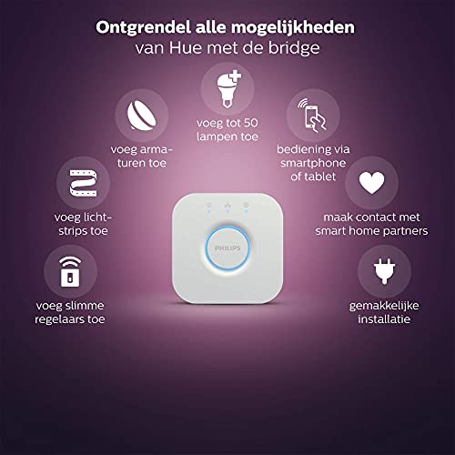 Philips Hue Bridge - Hub voor Philips Hue Verlichtingssysteem - Volledige Controle over tot 50 Lampen - Werkt met Alexa… - Image 3