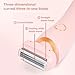 Beauty Bloom Electric Razor for Women, 2 in 1 Wet & Dry Electric Waterproof Razor Shaver, Painless Hair Removal Removable Head for Bikini Leg Arm Underarm Area Trimmer (Pink)