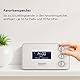 TechniSat DIGITRADIO 50 SE - Radiowecker (DAB+/UKW Tuner, dimmbares Display, Wecker mit zwei einstellbaren Weckzeiten, Snooze, Sleeptimer, 1,5 Watt, Kopfhöreranschluss, USB-Charging) weiß
