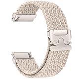 [EIHAIHIS] スマートウォッチ ベルト18mm クイックリリース 時計 ベルト,ナイロン編み込み 無段階調整 腕時計 ベルト 伸縮性 通気性 金属パラシュートスタイルバックル 工具が要らなく くすみカラー メンズ/レディース兼用